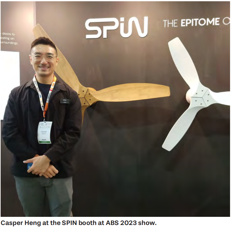 Stylish and sustainable ceiling fans from SPIN